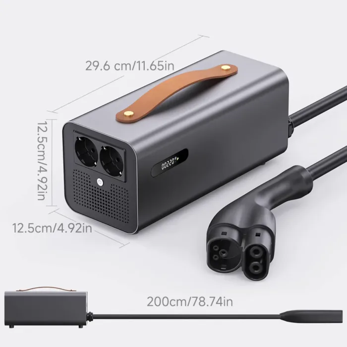 CCS2 V2L Discharge Adapter for Tesla Model Y/3/S/X, Mercedes EQ, BMW i, SKODA, VOLVO EV Series - Image 2