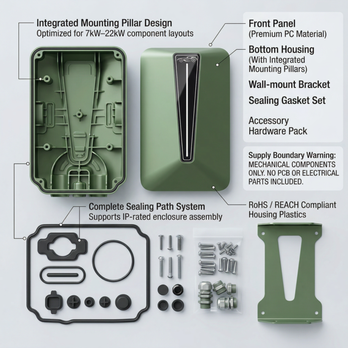 Wallbox PC Enclosure Kit | Polycarbonate EV Charger Housing for SKD/CKD ...