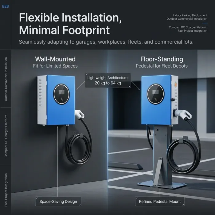 YDCHARGE Wall-Mounted and Floor-Standing Compact DC Charging Station ...